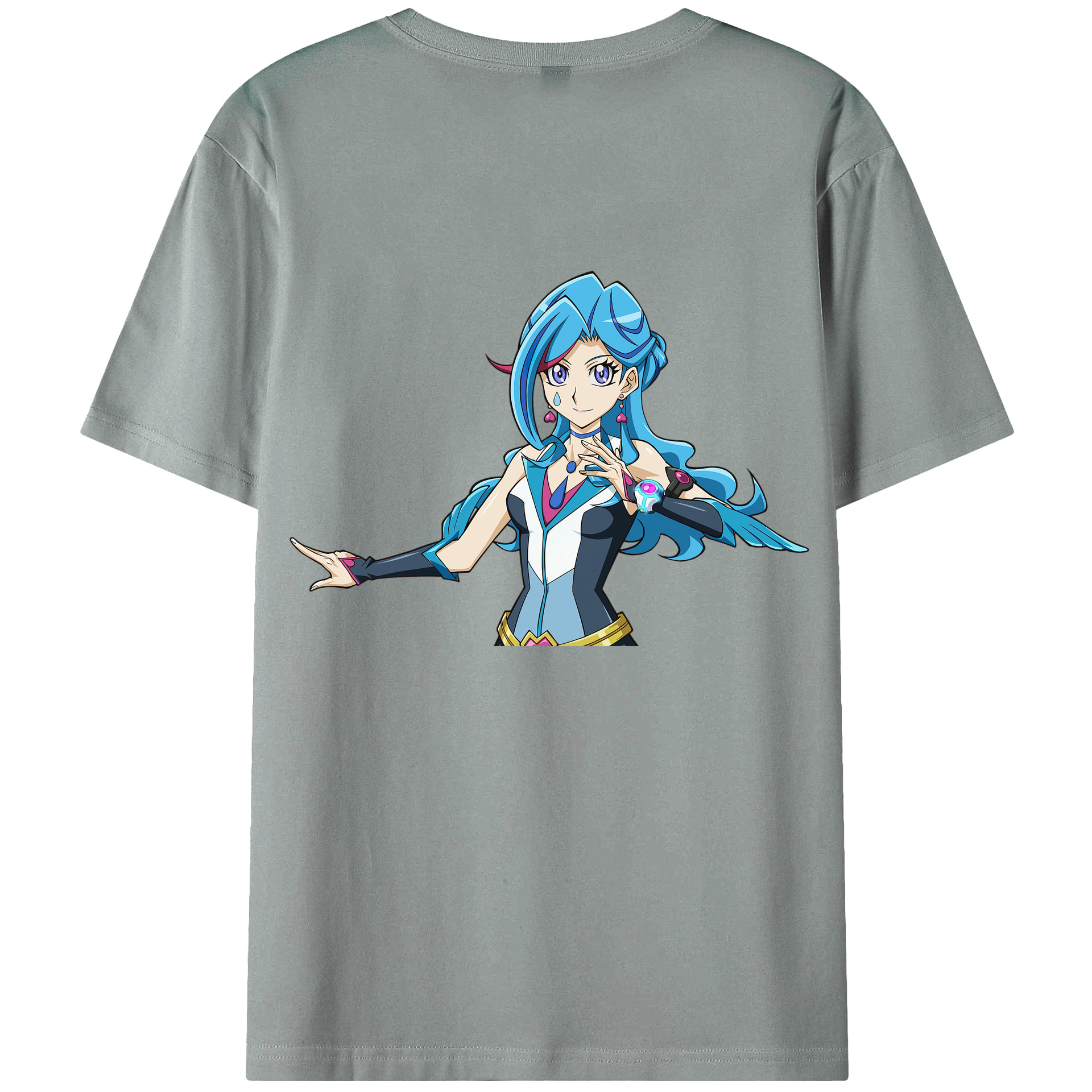 （画像用） 遊☆戯☆王 Yu-Gi-Oh! 綿100％ メンズ半袖Tシャツ（バックプリント） 通気性